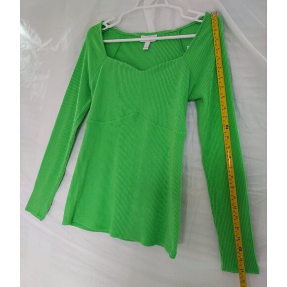 Isabel, long-sleeved blouse, for women, Polyester, Spandex, green, Size M, NWT - Picture 7 of 7